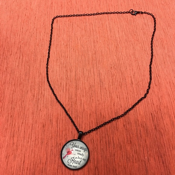 (i2) Cardinal Necklace-Your Wings Were Ready - Picture 4 of 6